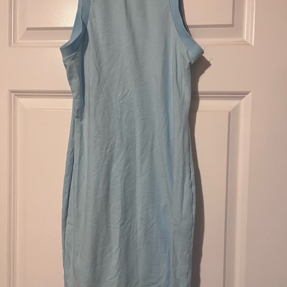Lulu's Light Blue Sleeveless Midi Dress